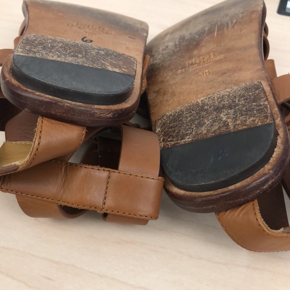 Ralph Lauren Polo Jackie Gladiator Tie up Sandals - Picture 9 of 11